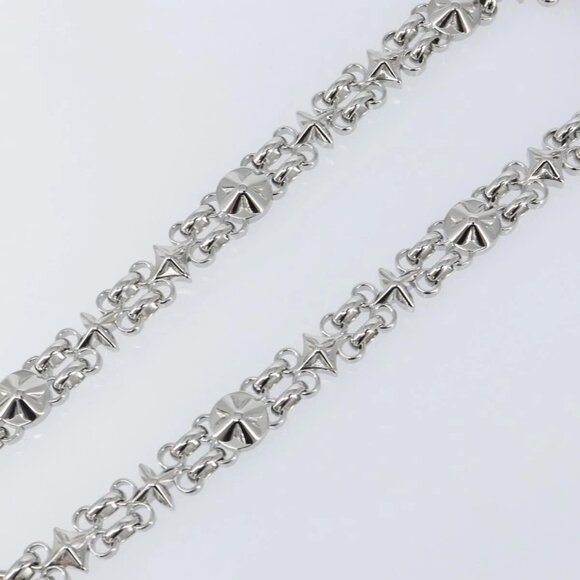LOUIS VUITTON Chain Shoulder Strap metal 23.6"" Silver LV Auth 150796 - Picture 4 of 9
